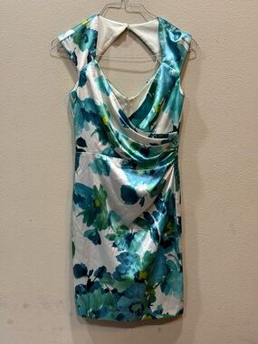 London Times Colorful Sleeveless Floral Dress Size 8